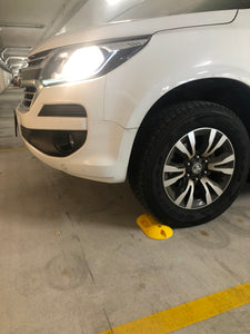 Position the Rumble Parking Guides in a position that gives you back some of the room at the front of your parked car that you usually leave clear because you are not sure how far to drive in. They can be positioned fro either a forward or a reverse park.
